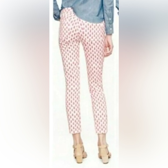 J. Crew White Floral Cropped Matchstick Jeans in Thistle Size 27 - Picture 3 of 8